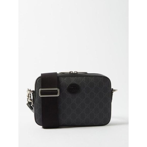 Gucci Shoulder Bag GG Supreme Canvas Black - Picture 1 of 6